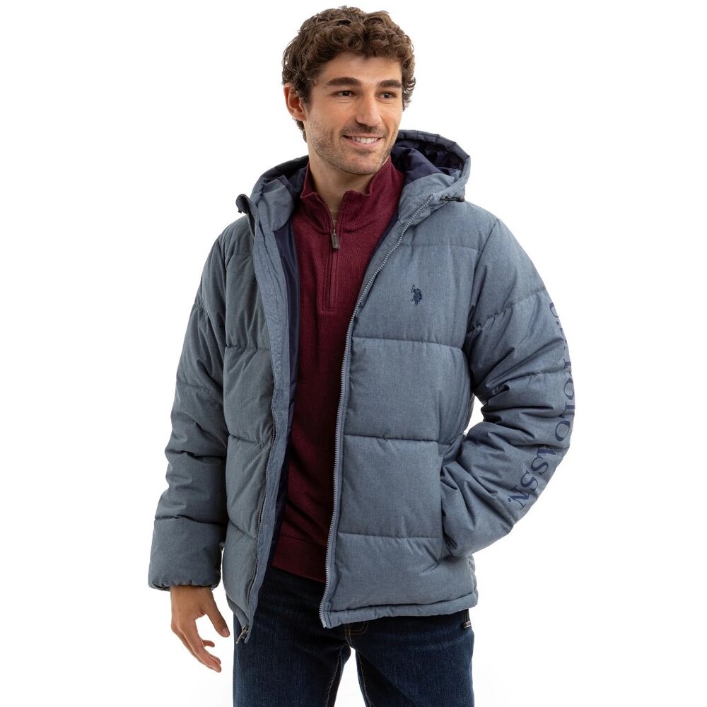 U.S. Polo ADGJLssn. Men's Puffer Jacket, size L